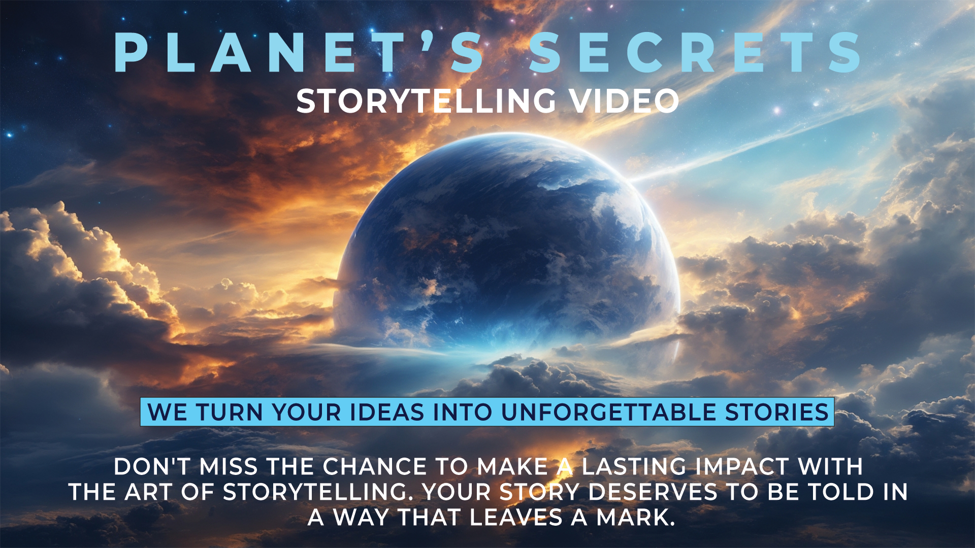 I will create a professional storytelling video