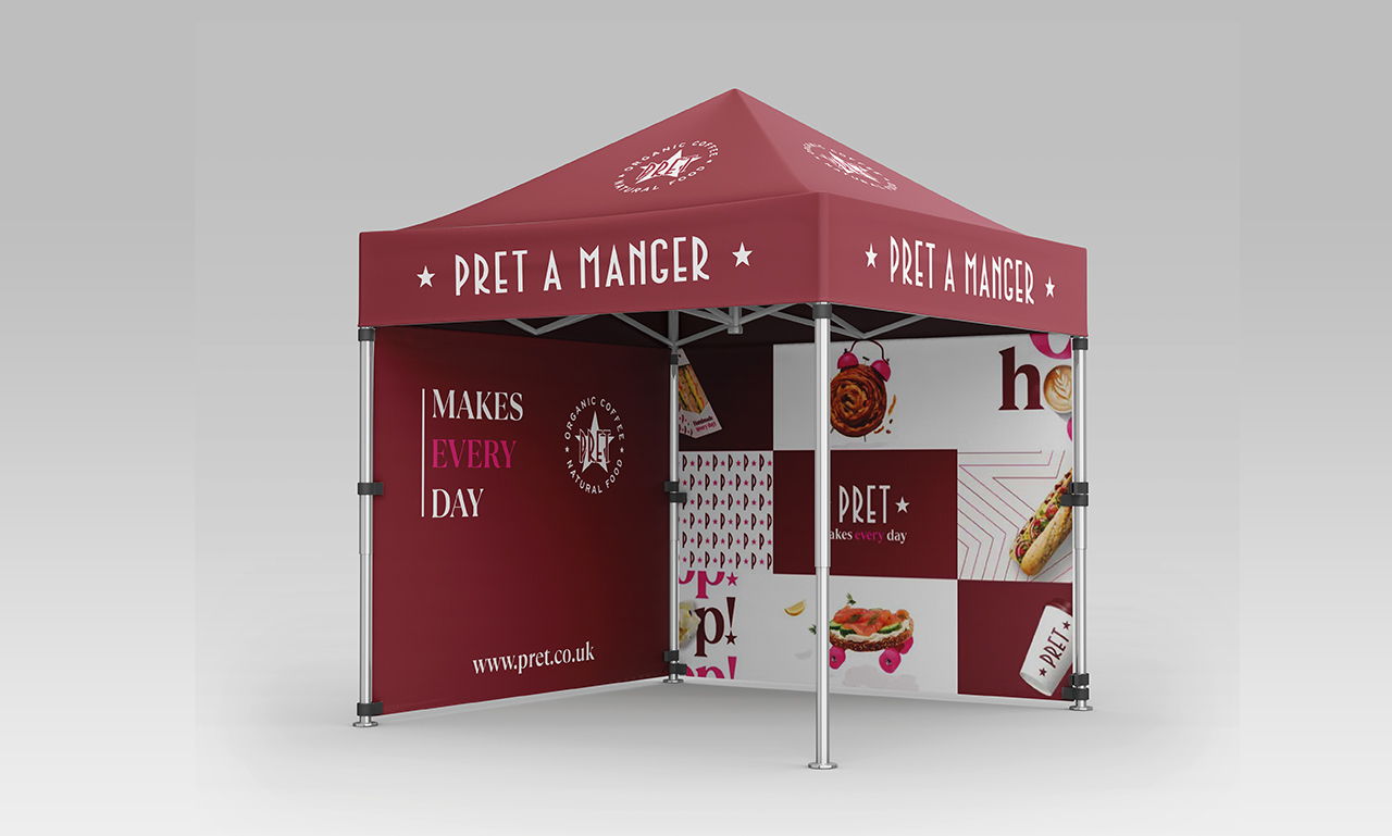 I will create a custom backdrop, canopy tent, or promotional tent design