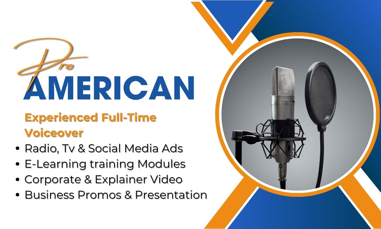 I will create a captivating voiceover that boosts your brand