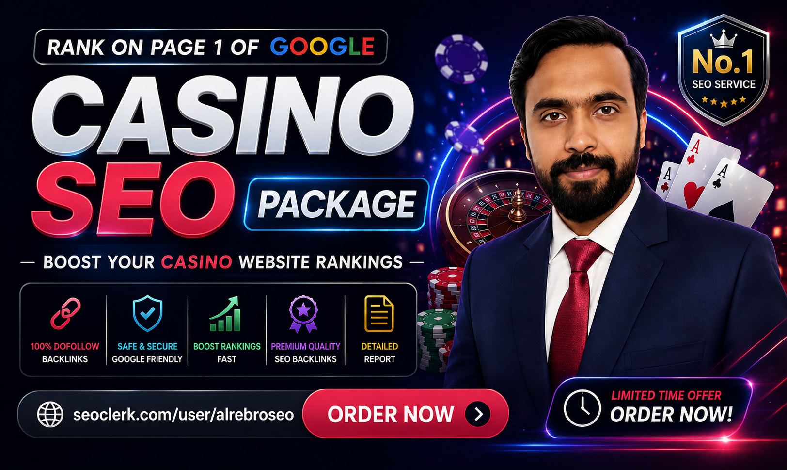 Casino SEO Package - Top Google Results