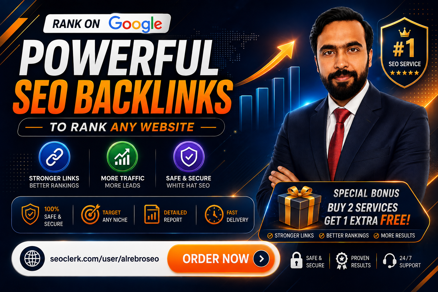 Rank on Google Powerful SEO Backlinks to Rank any web...