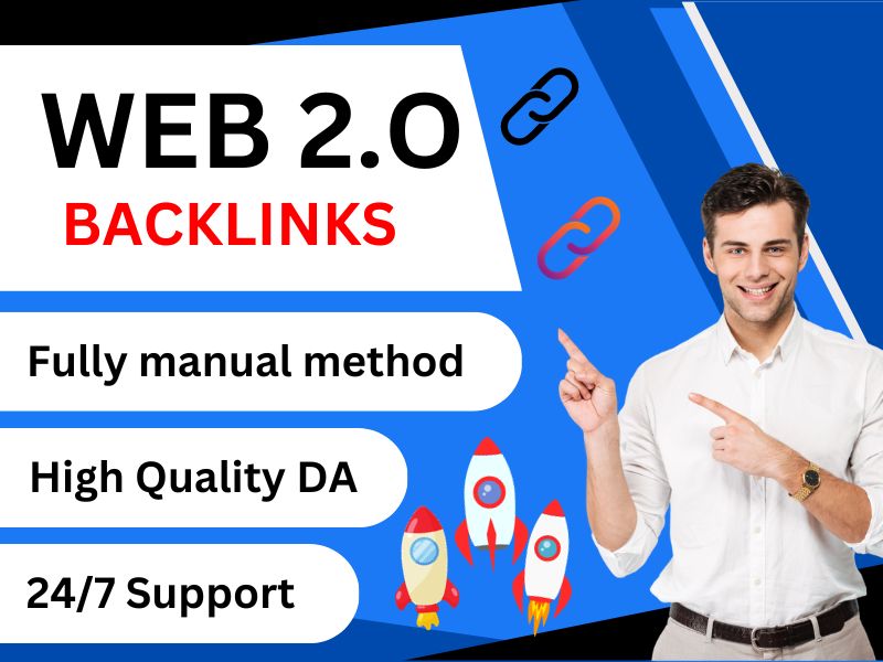 I will provide 70 Web 2.0 backlink fully manual method 