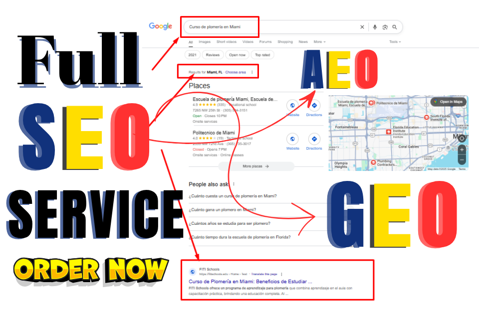 AEO, GEO, SEO Service with On page SEO, Off Page SEO, Backlinks, Website SEO, Local SEO, Onsite SEO