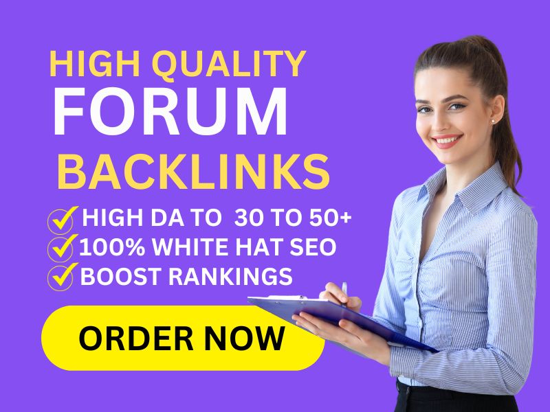 I will manually provide 65 high quality Forum Posting...