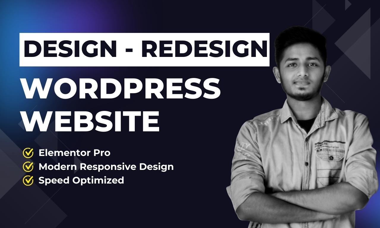 Design, redesign, revamp, duplicate, transfer, or clone wordpress website