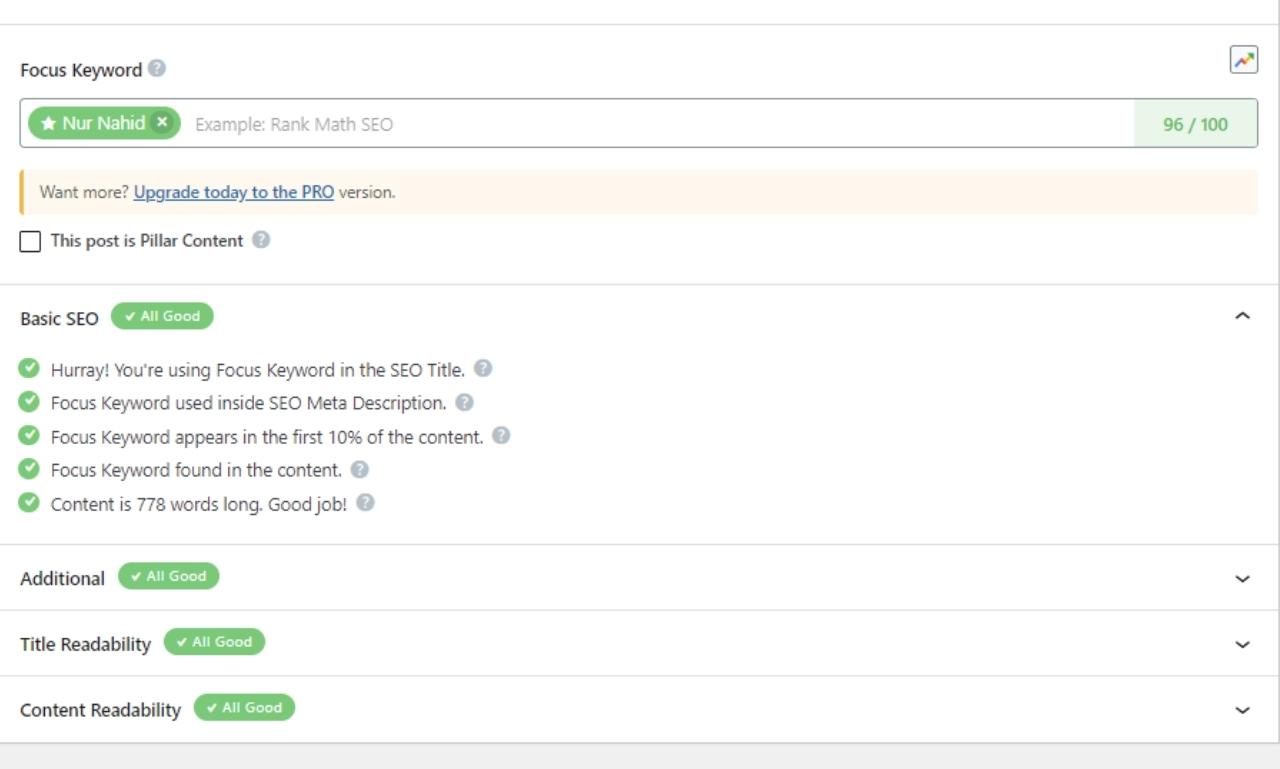Do your WordPress website onpage SEO using Rankmath