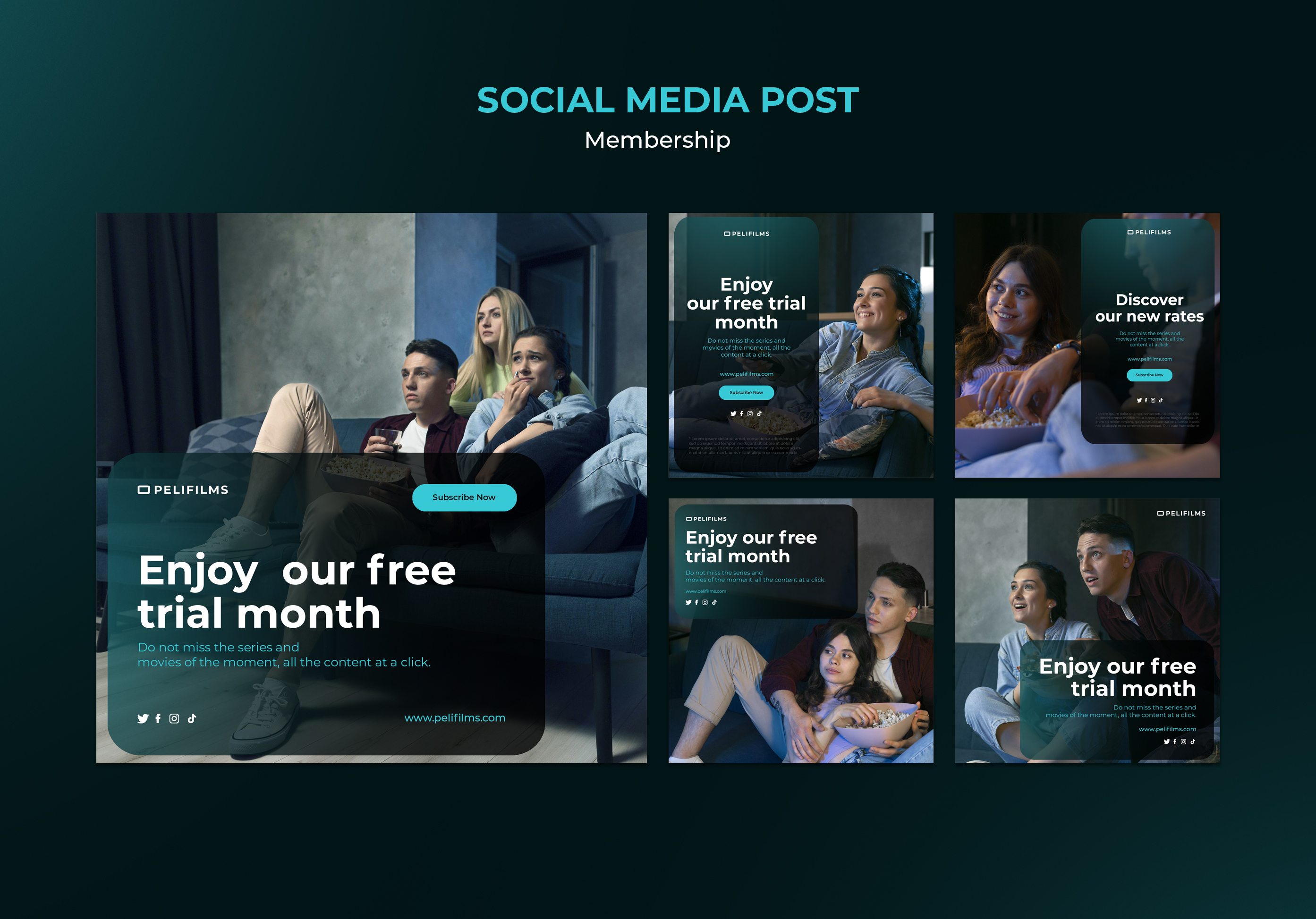 I design creative social media posts