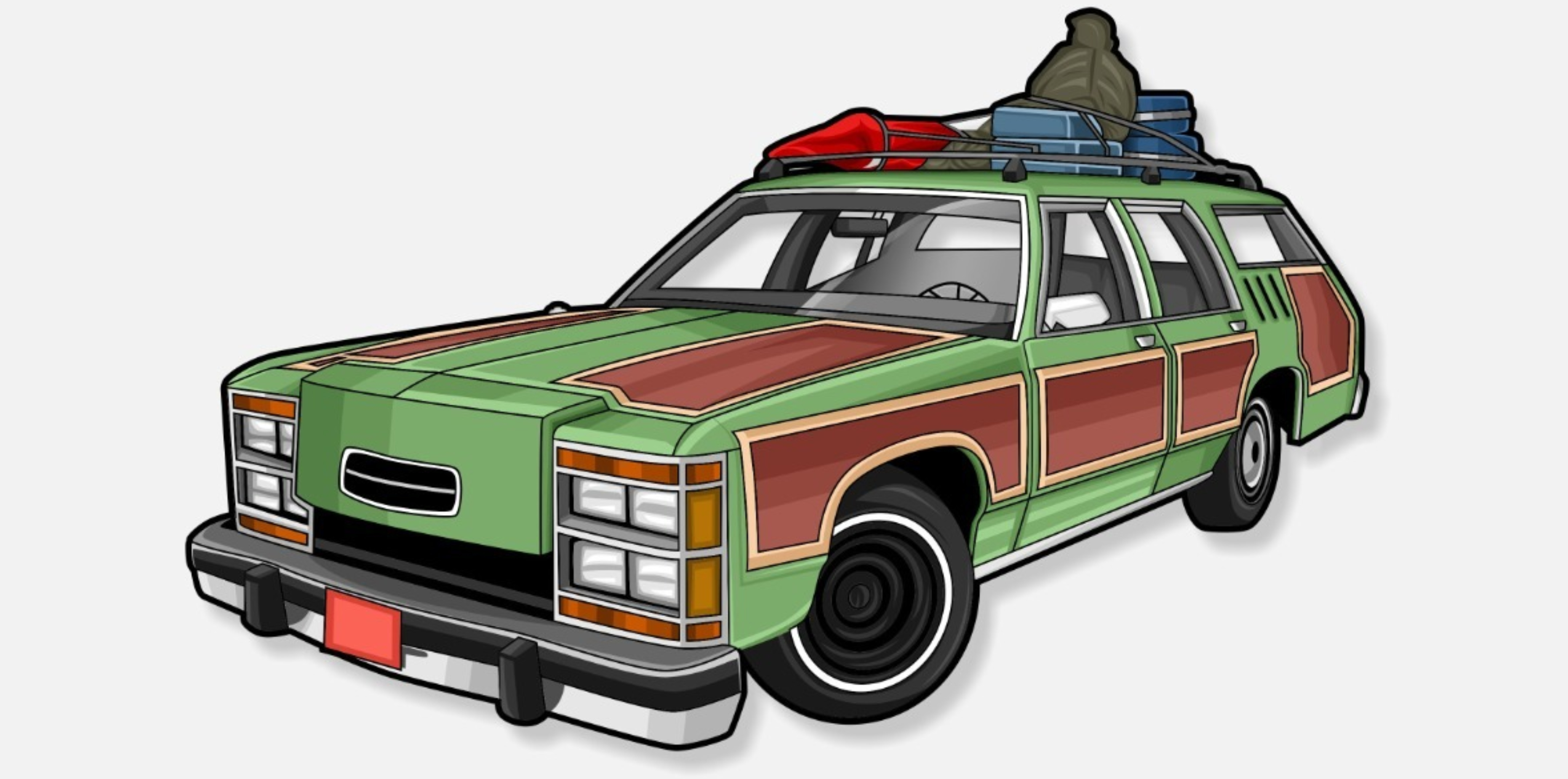 I will draw a car into vector cartoon portrait from photo