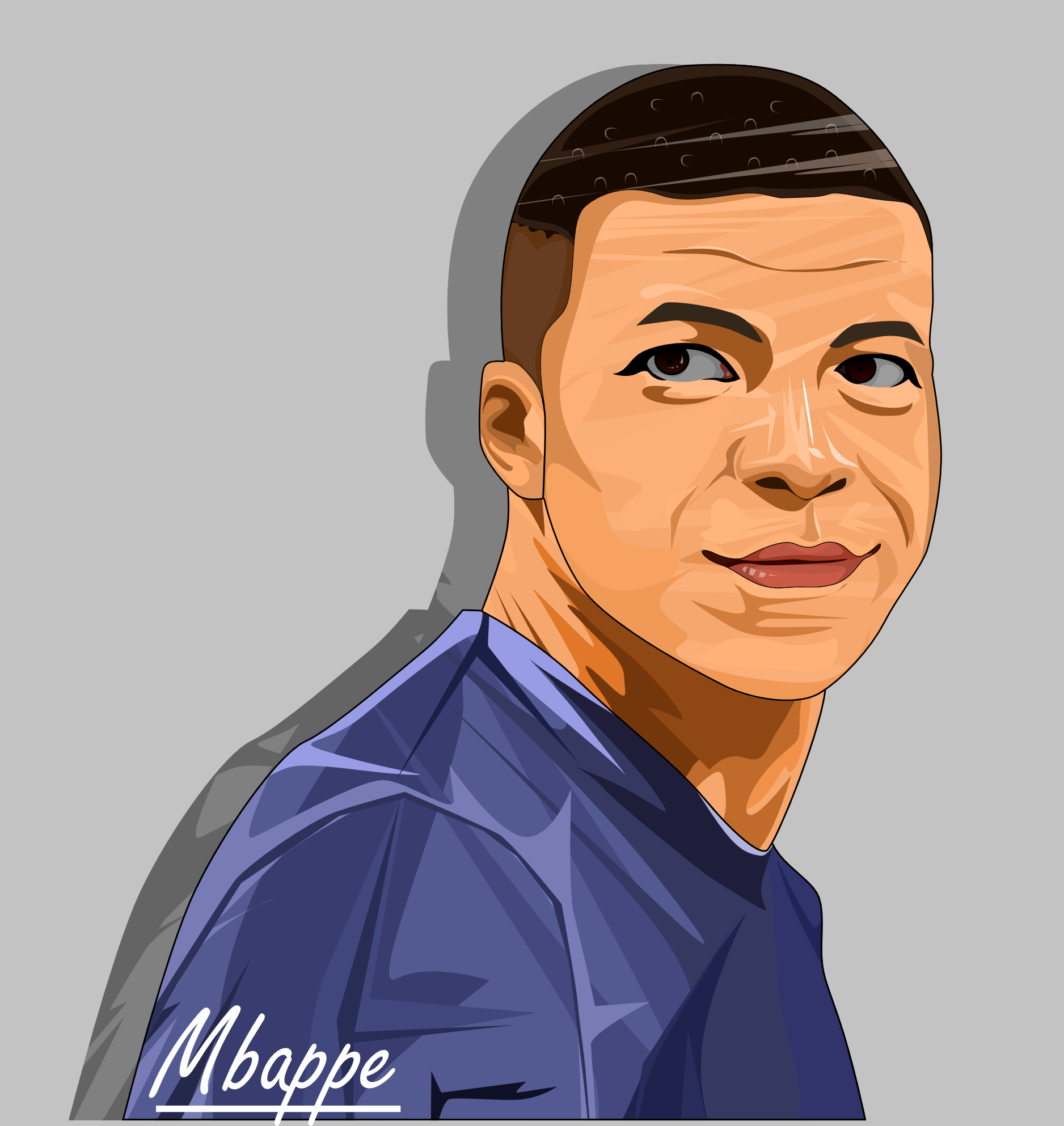 I will draw your face into a cartoon portrait