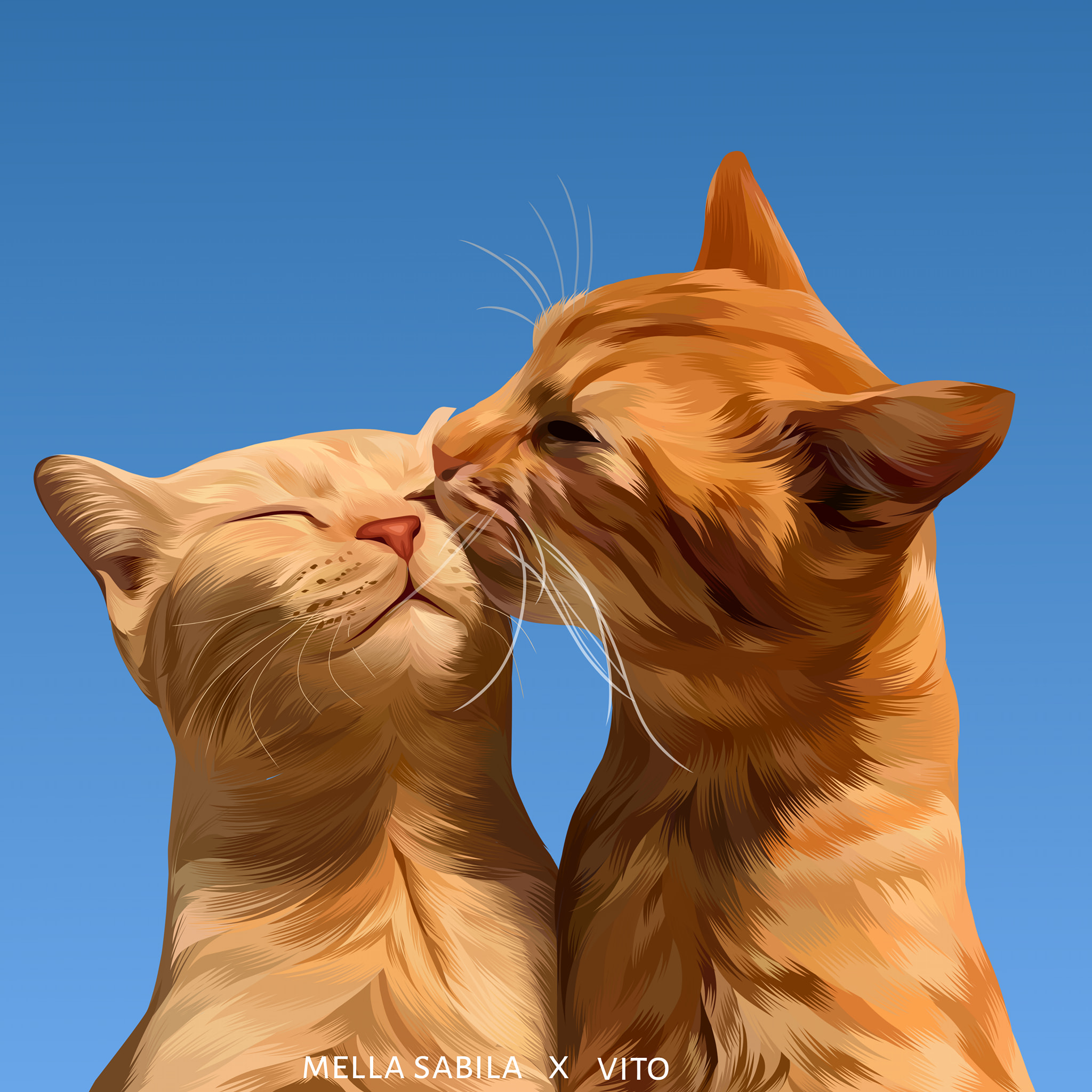 I will draw your dog and cat into cartoon portrait