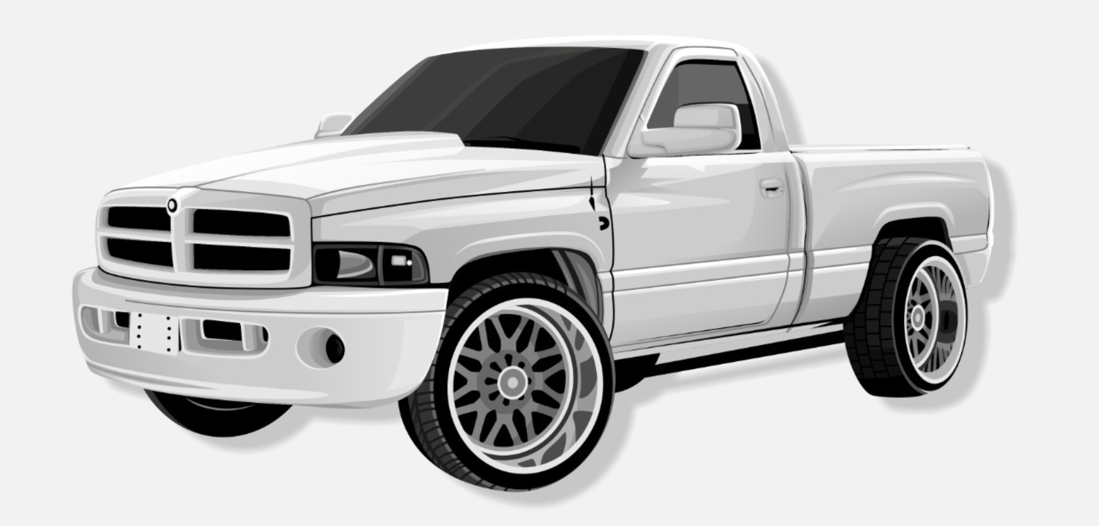 I will draw a car into vector cartoon portrait from photo