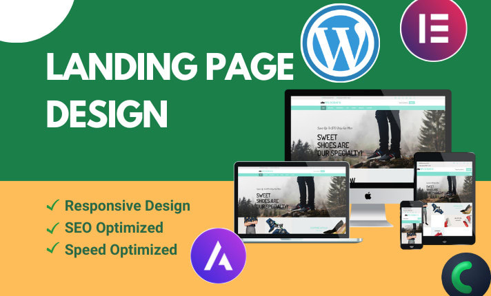 I will build wordpress landing page design, sales page, squeeze page