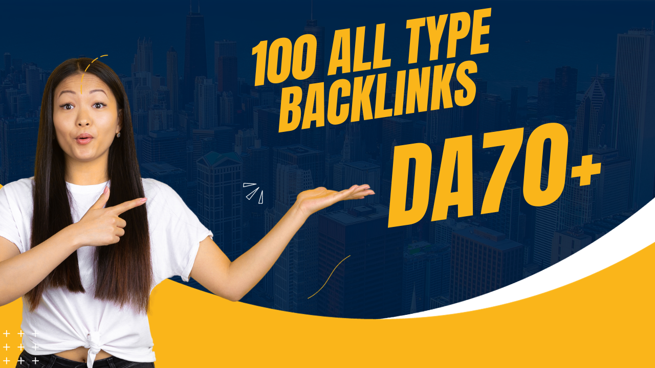  increase ranking with 100 high quality backlinks PA DA TF CF all type