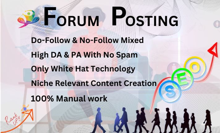 I will provide you 50 high quality forum posting seo ...