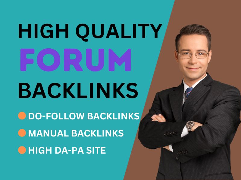 I will manually submit 60 unique forum posting high a...