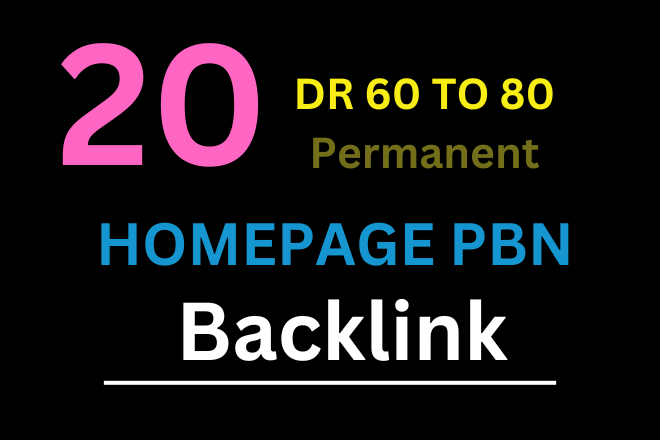 Boost Your SERP with 20 High Homepage PBN Backlinks