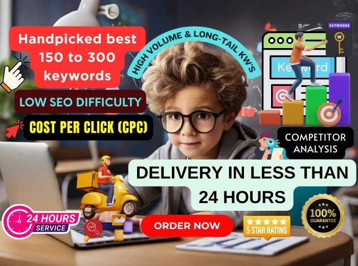 I will do completely SEO keyword research, competitor analysis for first rank