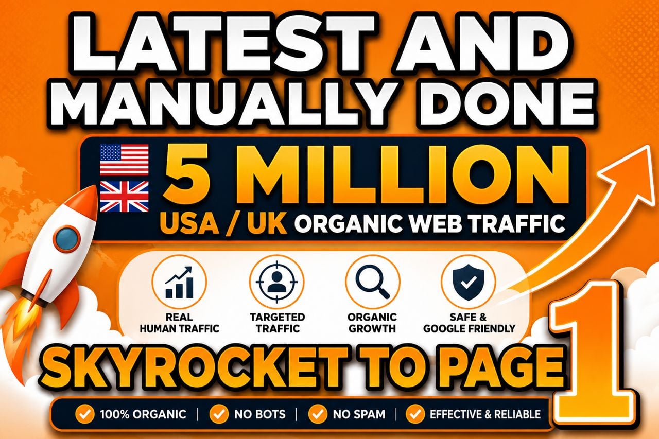 5 MILLION + Google Organic KEYWORD Targeted TRAFFIC