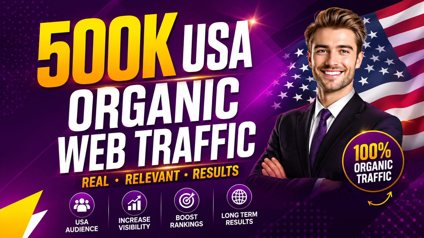 Drive 500,000+ Real UK USA Website Traffic 