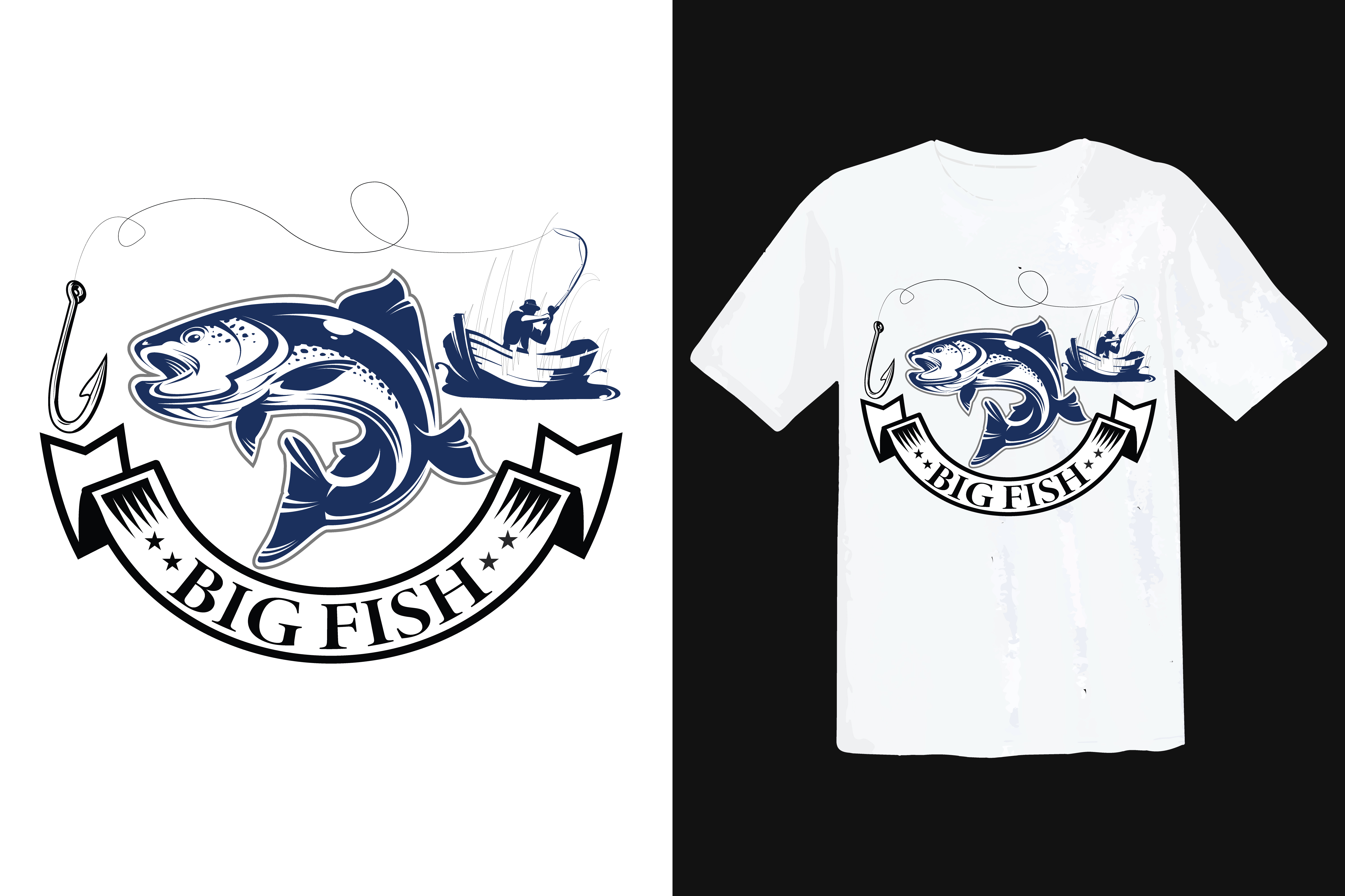 professional, Typography, Christmas, Summer, and fishing t-shirt design