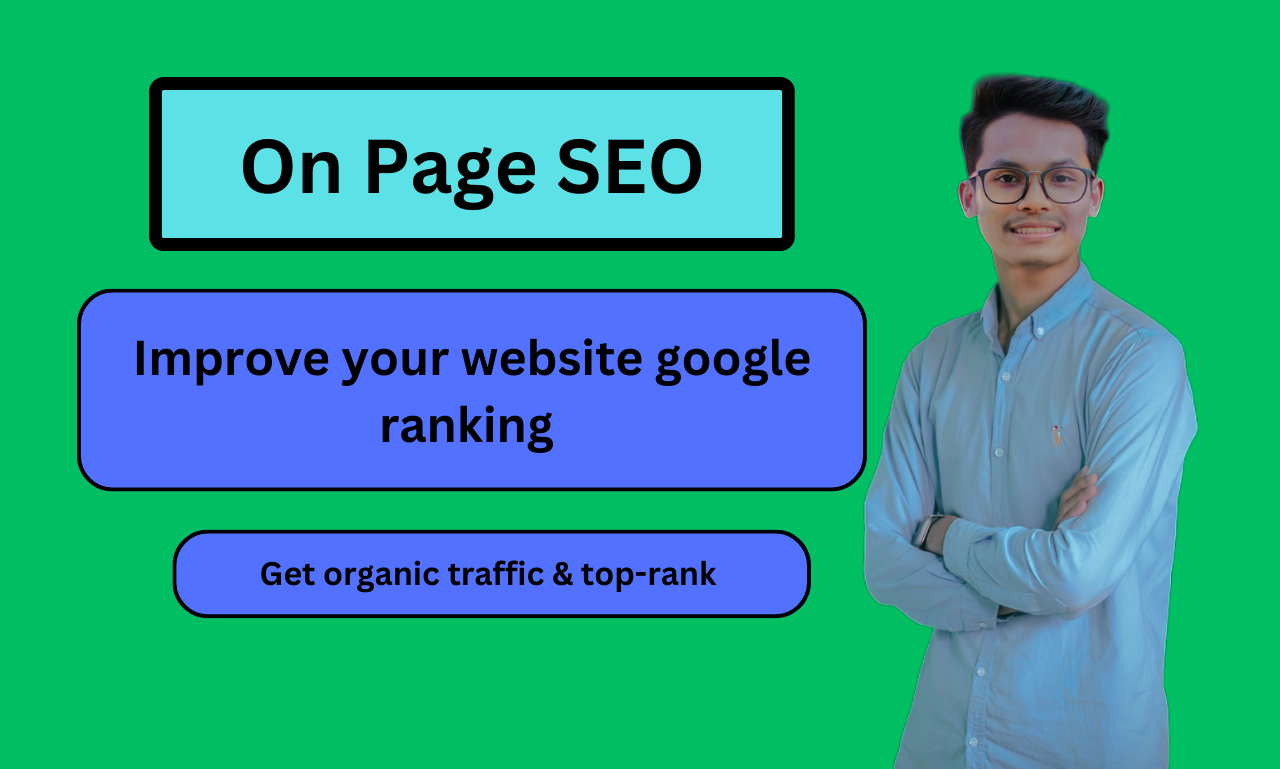 I will do professional website on-page SEO and comple...