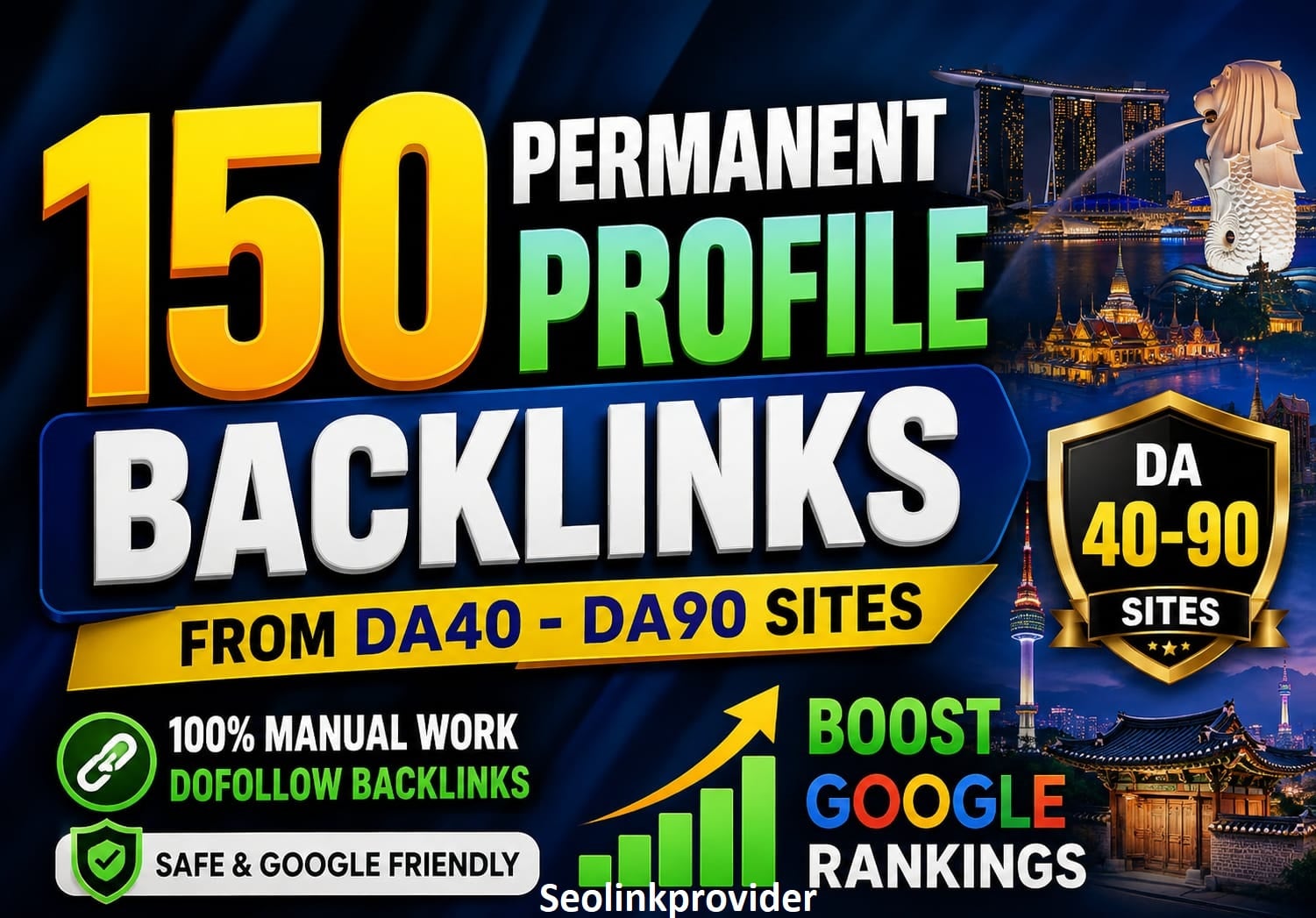 Get 150 Permanent Profile Backlinks From DA40–DA90 Sites To Boost Rankings