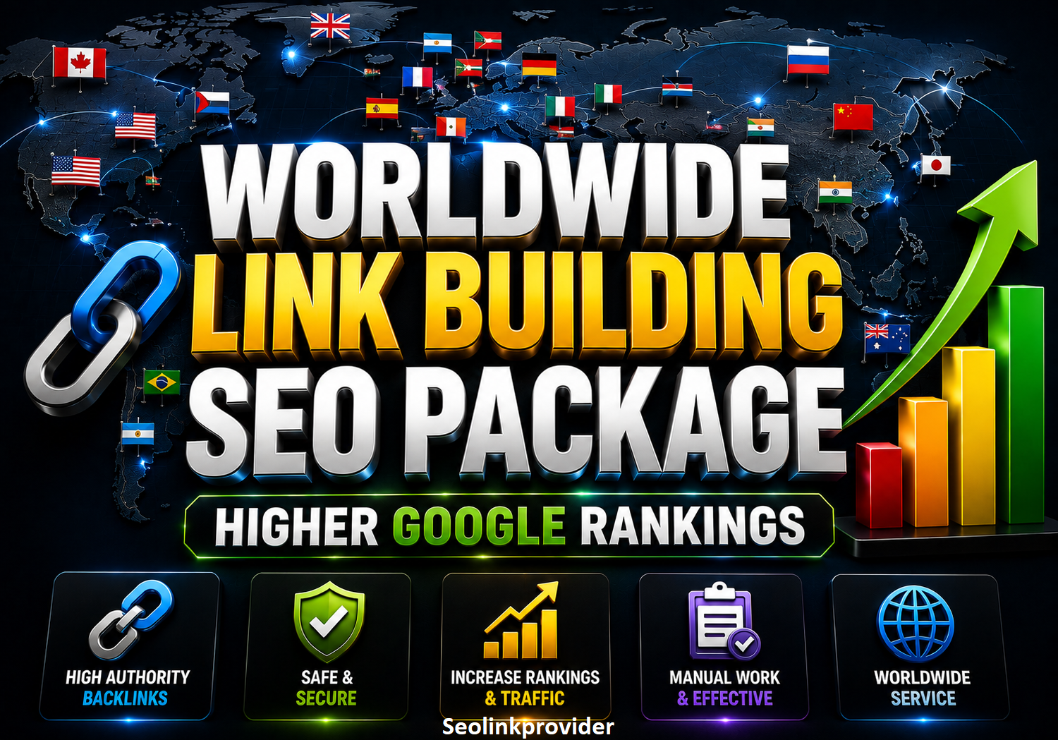 Worldwide Link Building SEO Package for Higher Google Rankings