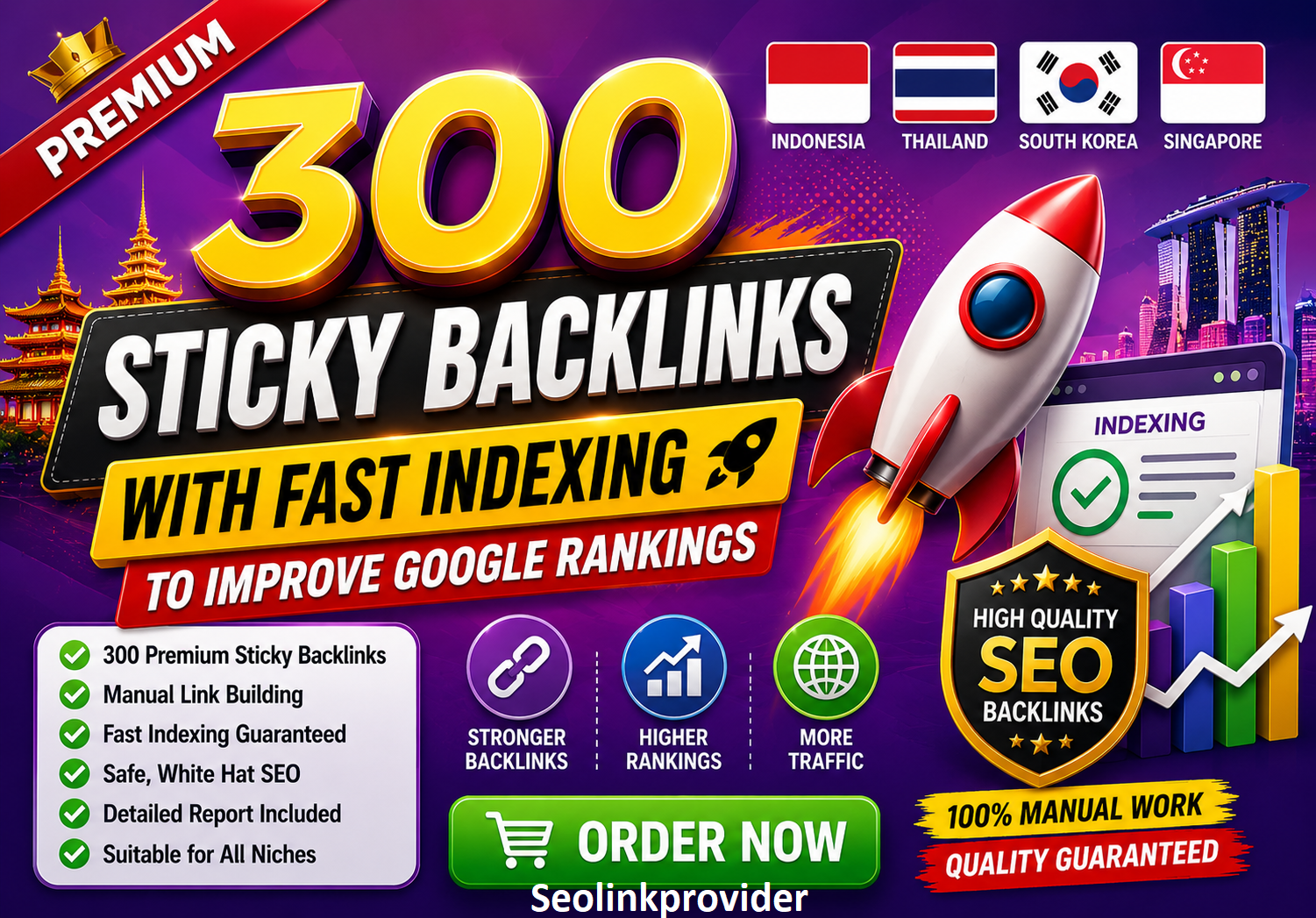 300 Premium Sticky Backlinks with Fast Indexing to Im...