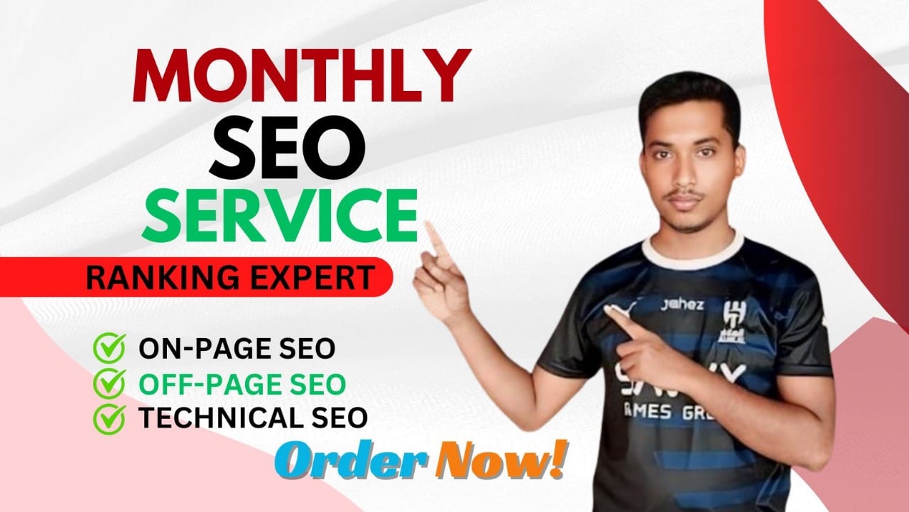 I will provide complete monthly seo service with link...