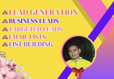 I will do b2b lead generation, prospect list, and email list building