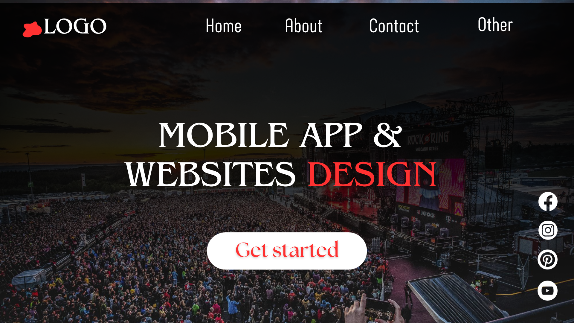 I will design a unique and modern UI UX landing page for website ou mobile application
