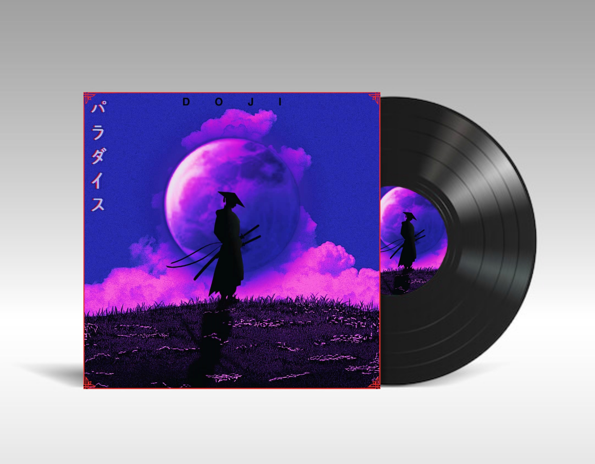 I will design an album cover or a poster in an artistic style