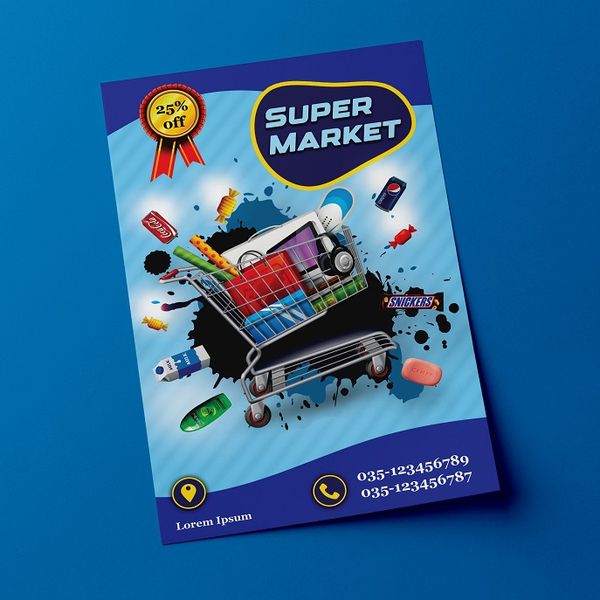 I can design attractive advertising posters for your business and work