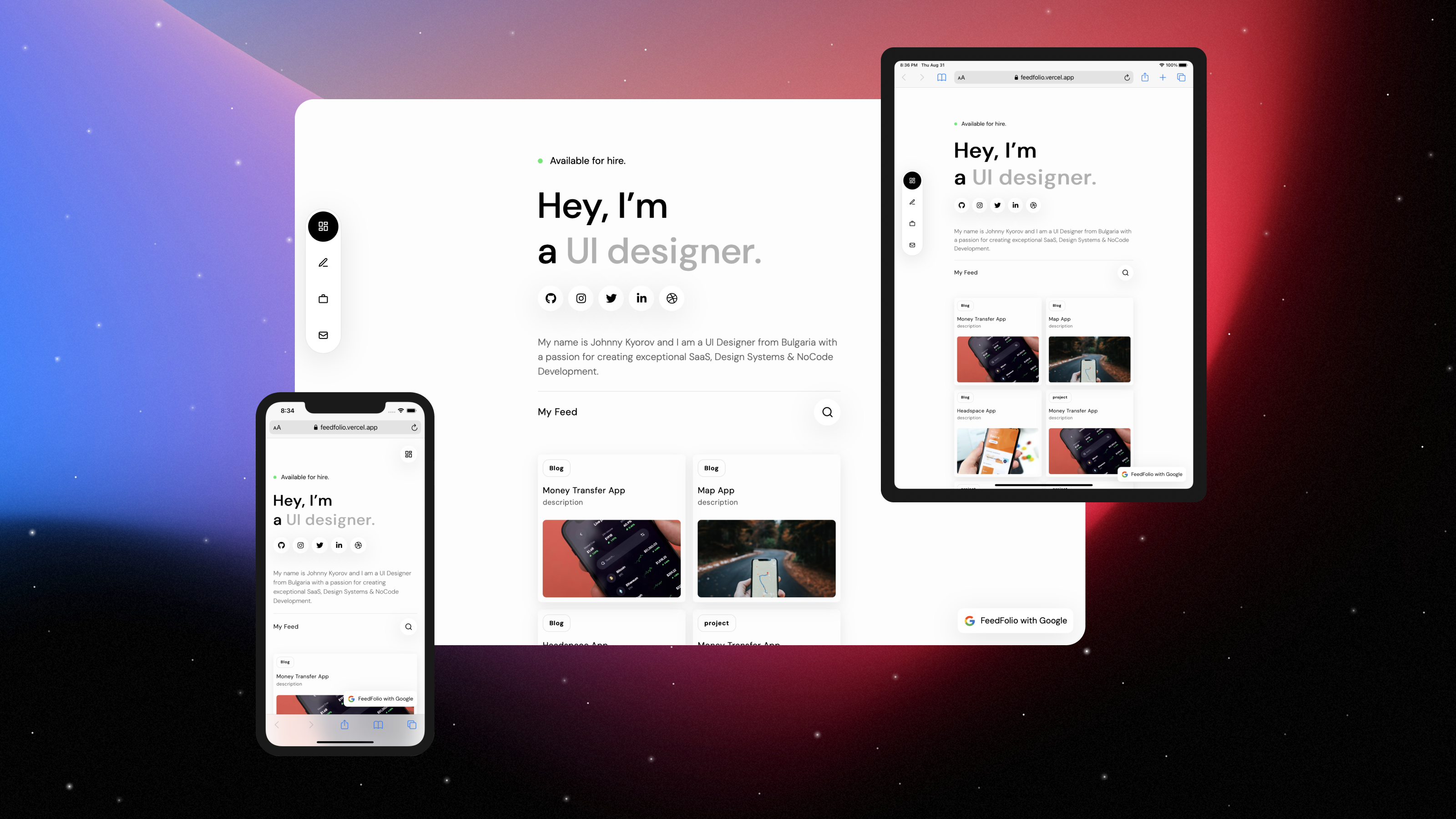 You will get dynamic frontend solutions created with React.js and Nest.js.