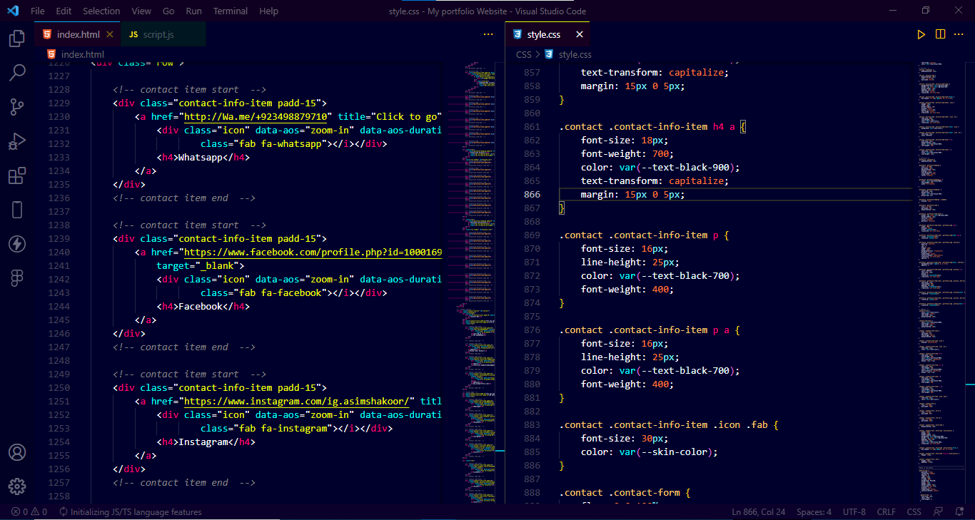 I will do html css javascript, react js task, project or assignment