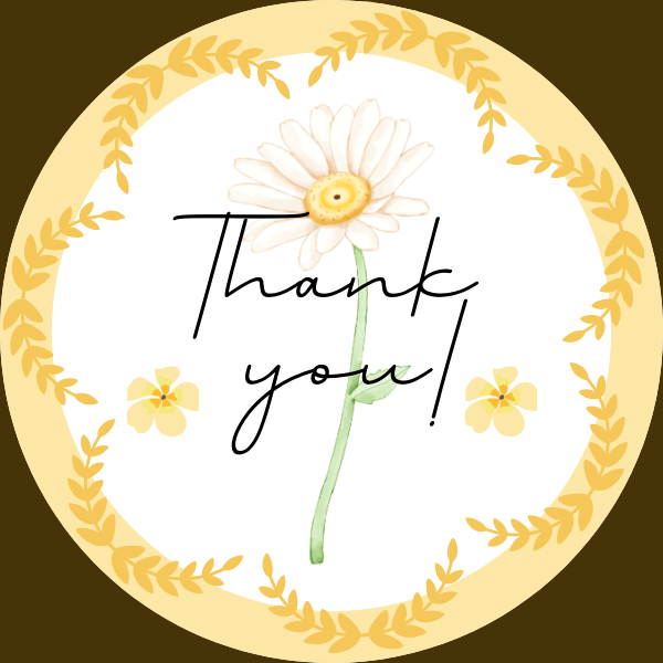 Cute, simple and luxury " thank you" labels!