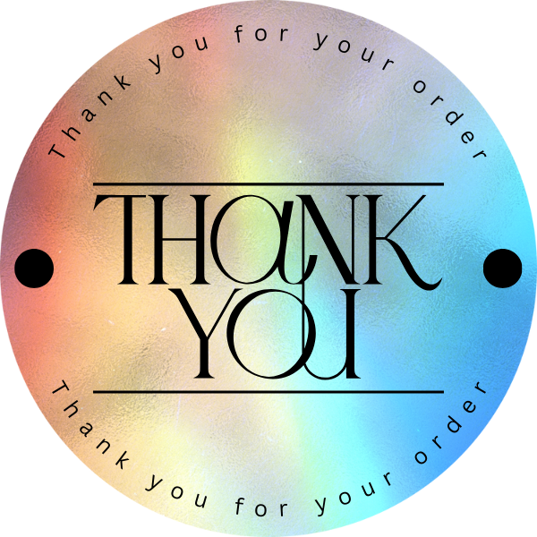 Cute, simple and luxury " thank you" labels!