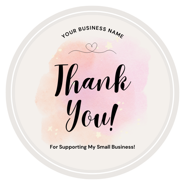 Cute, simple and luxury " thank you" labels!