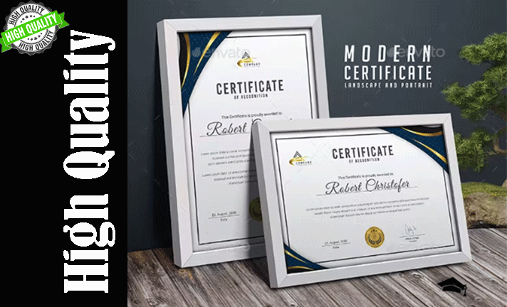 I will do certificate design, award certificate, diploma certificate