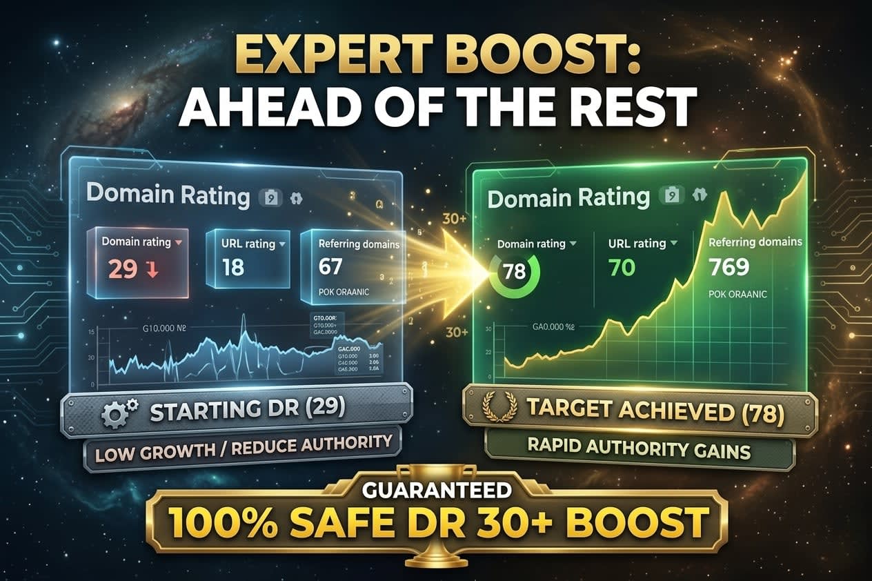 I will increase domain rating DR 70+ by white hat high authority dofollow seo backlinks