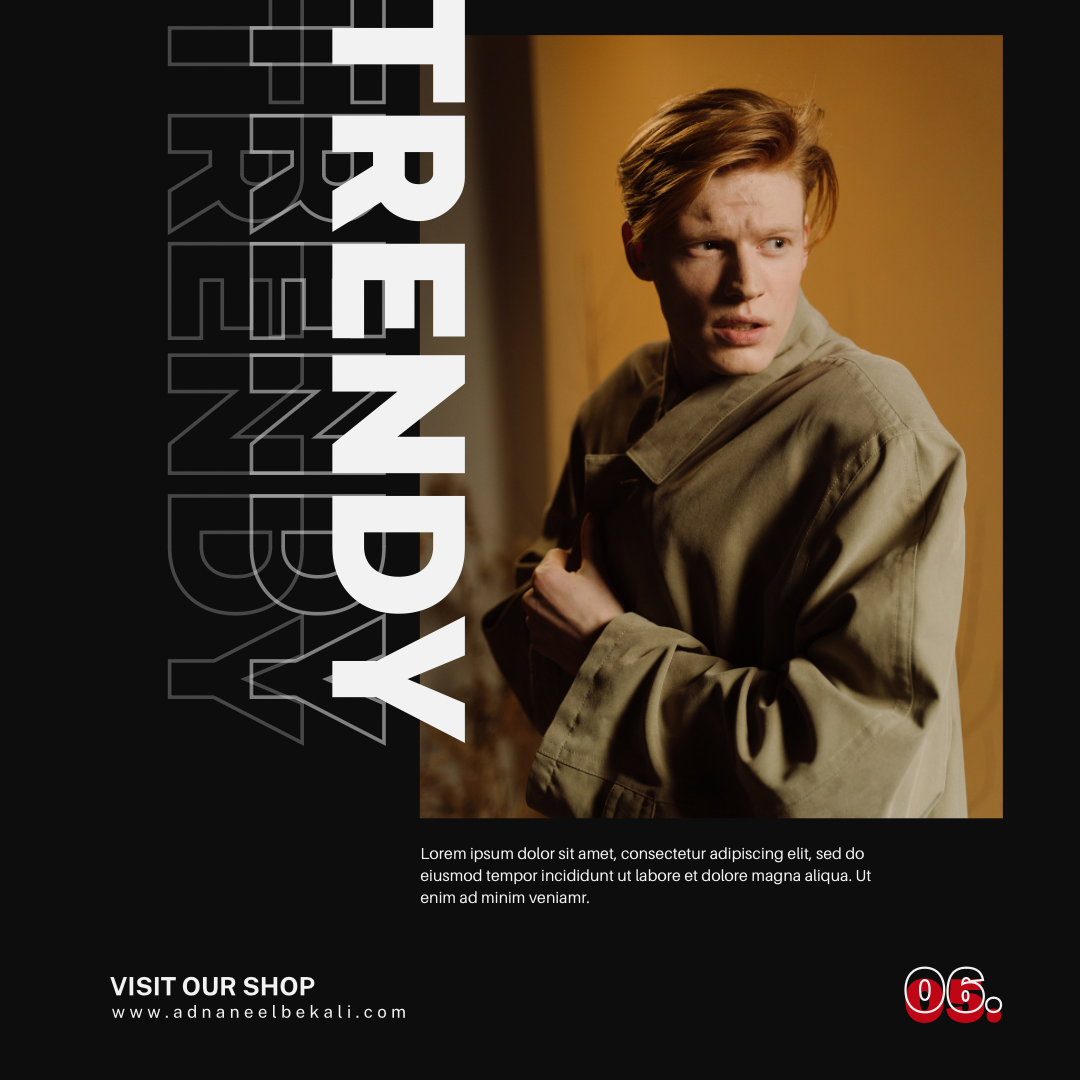 Social media advertising post design 