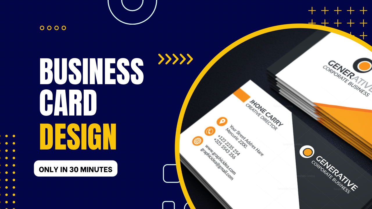 Business card design for your company.