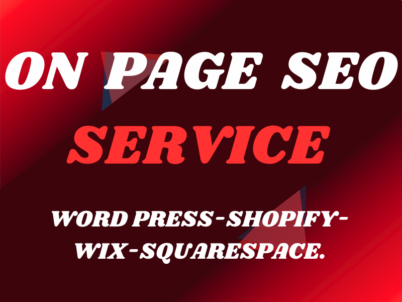 I will do complete On page SEO optimization for wordpress ,Wix and Shopify websites.