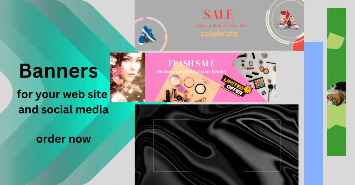 I will create outstanding and professional website banners facebook banners e book cover for you 