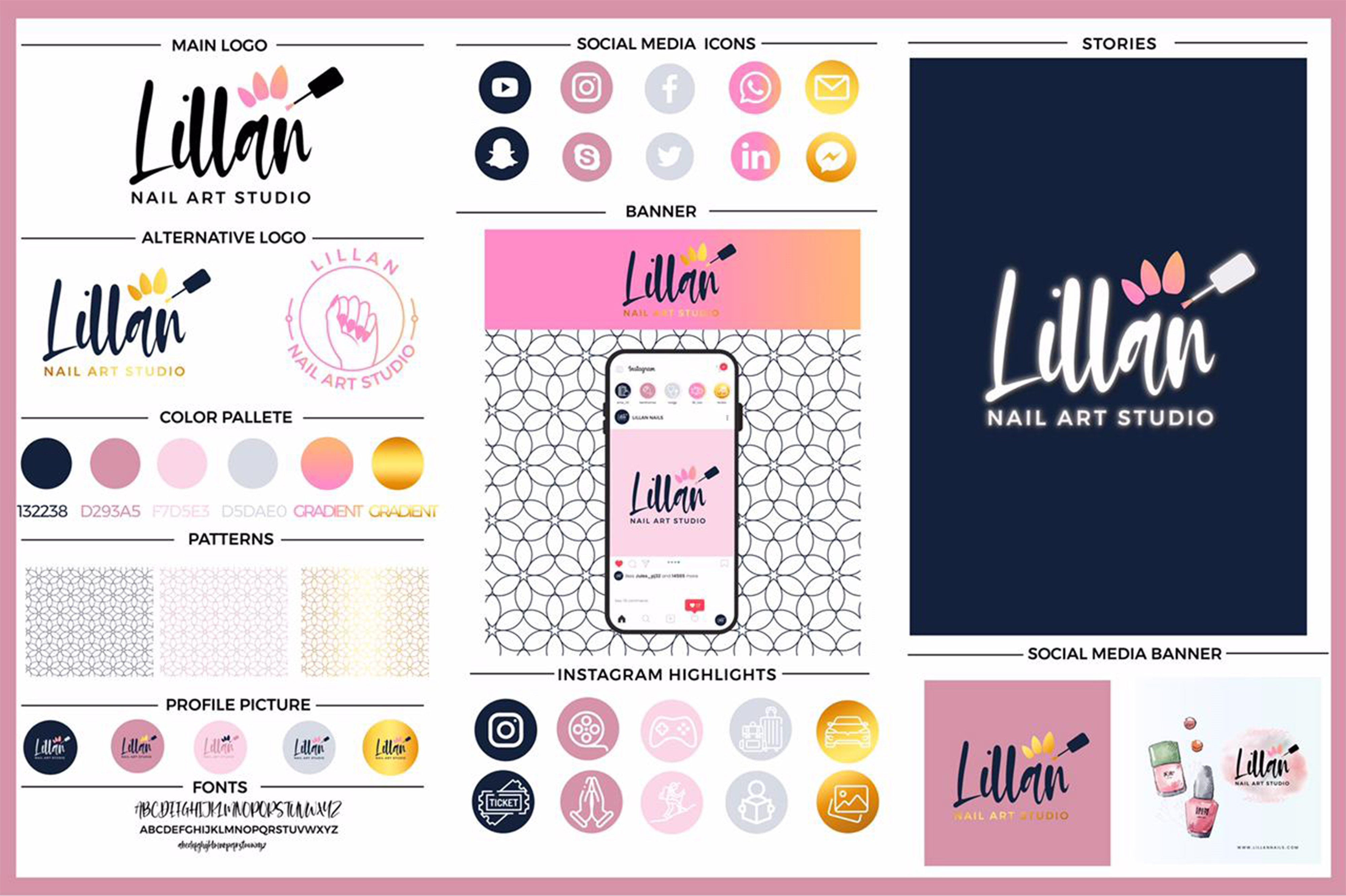 I will design luxury attractive signature logo and branding kits