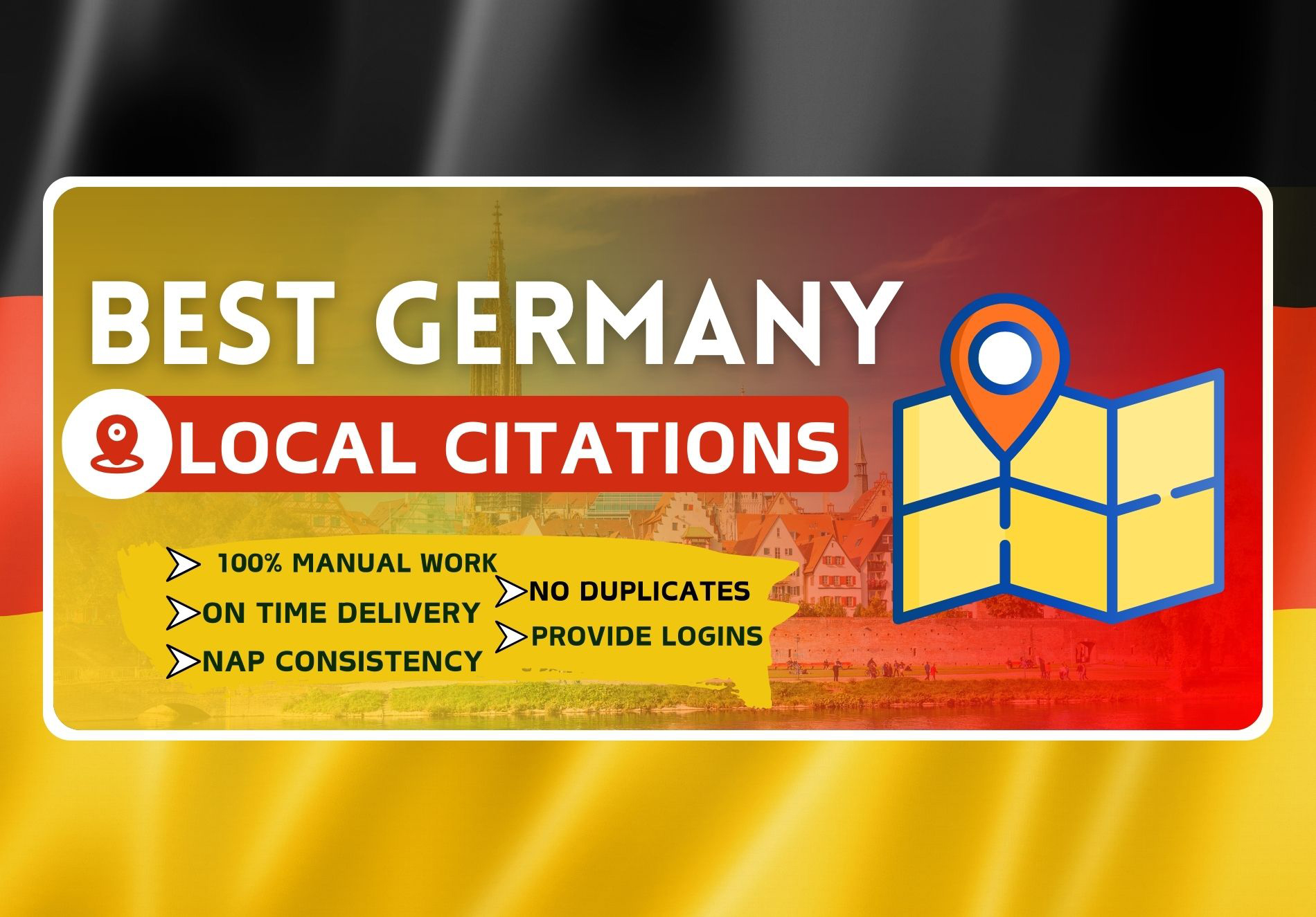 I will do best 100 germany local citations for local seo