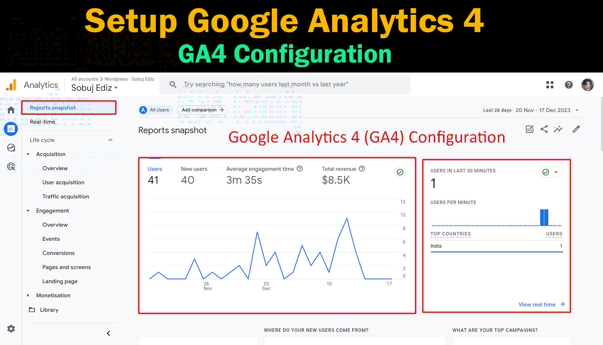 Setup Google Analytics 4 GA4 Ecommerce Events Tracking GA4 Server Side Tracking, Google Tag Manager