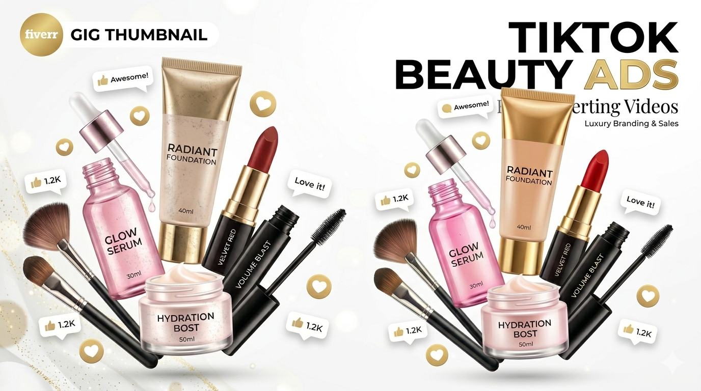 I will create viral TikTok ads for beauty products that boost sales fast
