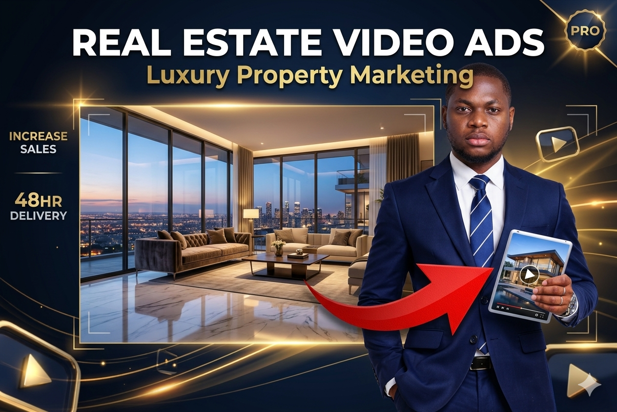I will create a high converting real estate commercial for luxury property showcase