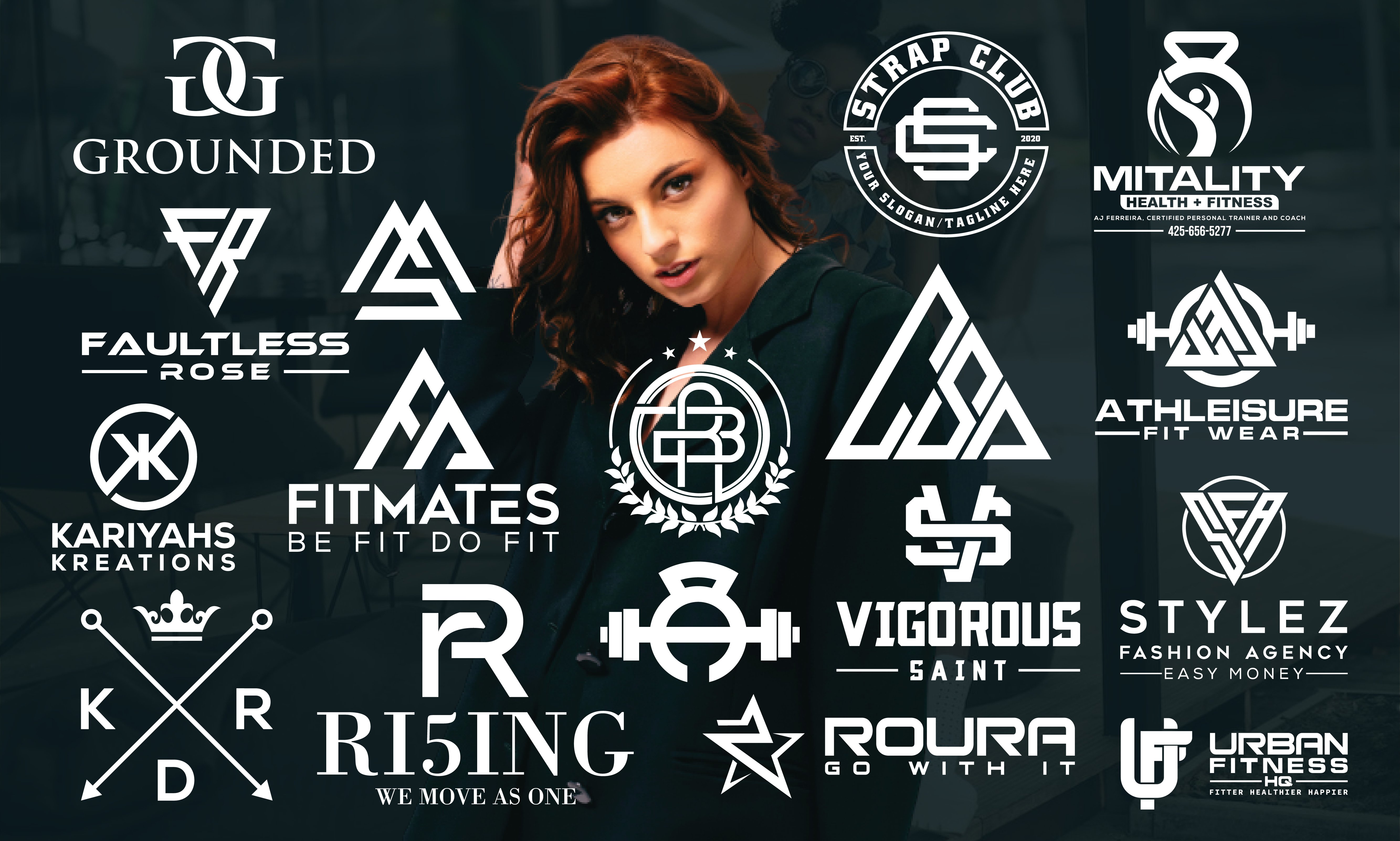I will do professional clothing brand, monogram logo design